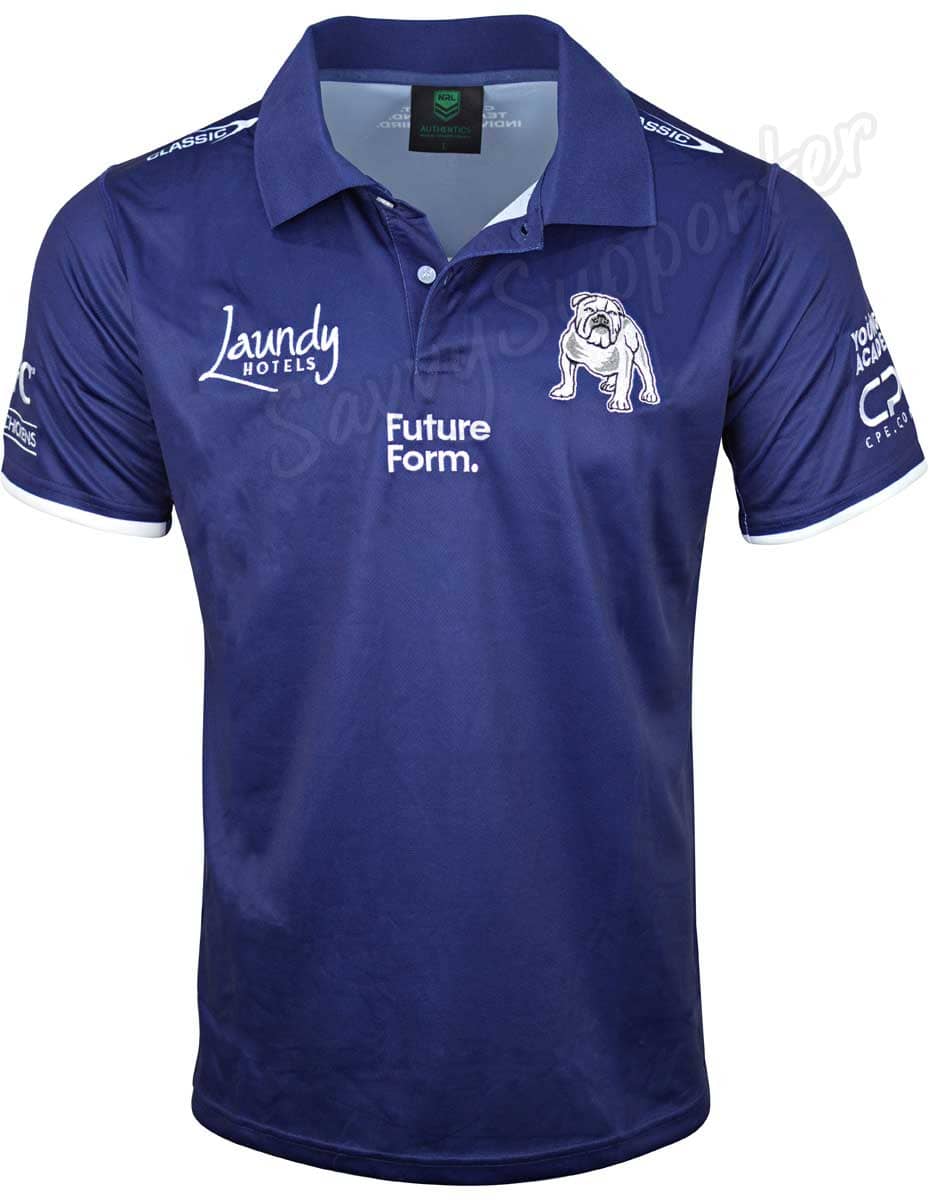 Canterbury Bulldogs 2024 NRL Mens Media Polo Shirt