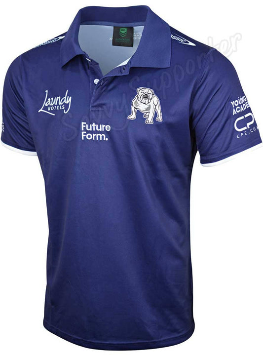 Canterbury Bulldogs 2024 NRL Mens Media Polo Shirt