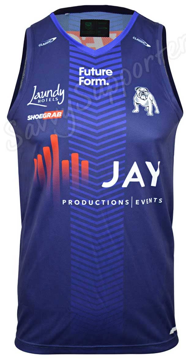 Canterbury Bulldogs 2024 NRL Mens Coaches Training Singlet