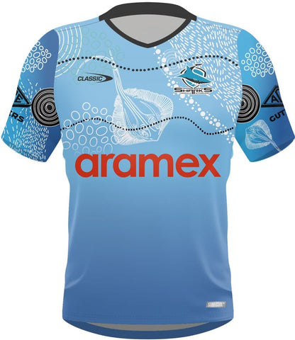 Cronulla Sharks 2024 NRL Kids Indigenous Shirt