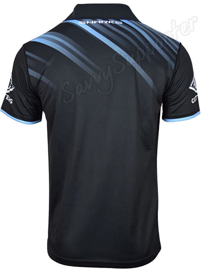 Cronulla Sharks 2024 NRL Mens Media Polo Shirt