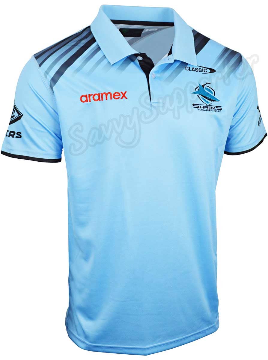 Cronulla Sharks 2024 NRL Mens Players Polo Shirt
