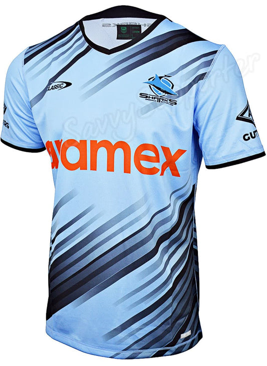 Cronulla Sharks 2024 NRL Mens Sky Training Shirt