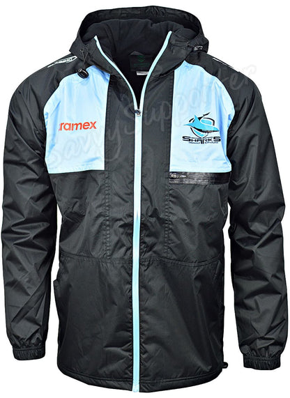 Cronulla Sharks 2024 NRL Mens Wet Weather Jacket