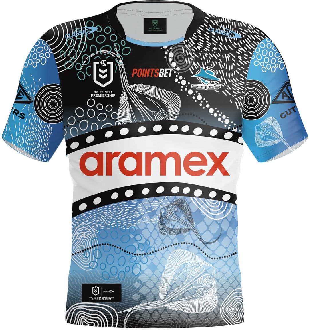 Cronulla Sharks 2024 NRL Kids Indigenous Jersey