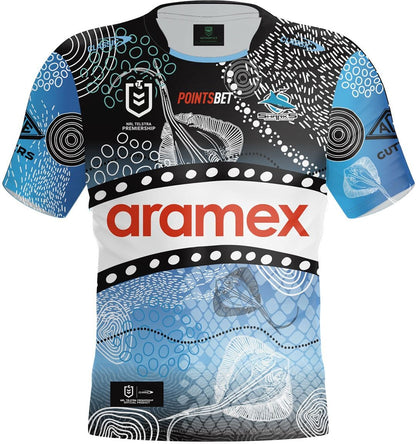 Cronulla Sharks 2024 NRL Kids Indigenous Jersey