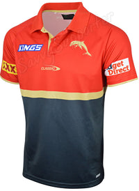 Redcliffe Dolphins 2024 NRL Mens Media Polo Shirt