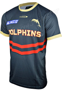 Redcliffe Dolphins 2024 NRL Mens Warm Up Shirt