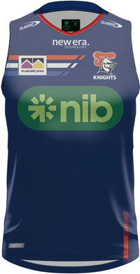Newcastle Knights 2024 NRL Mens Navy Training Singlet