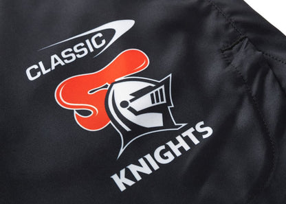 Newcastle Knights 2025 NRL Mens Black Training Gym Shorts