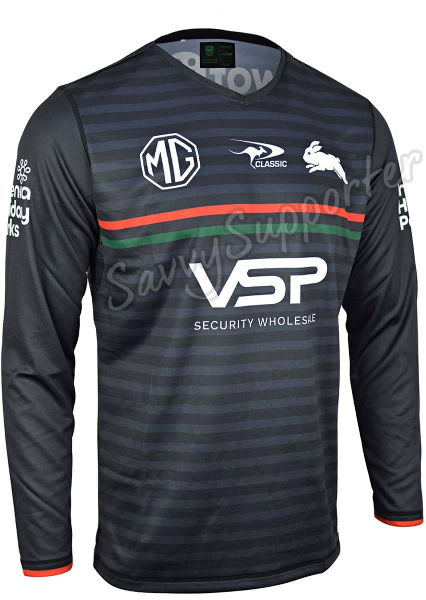 South Sydney Rabbitohs 2024 NRL Mens Long Sleeve Training Shirt