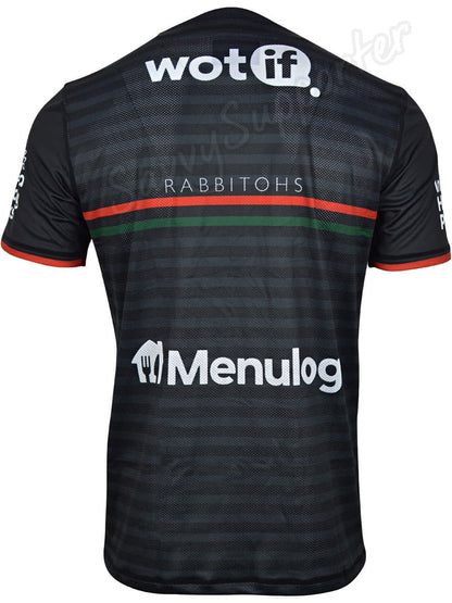 South Sydney Rabbitohs 2024 NRL Mens Black Training Shirt