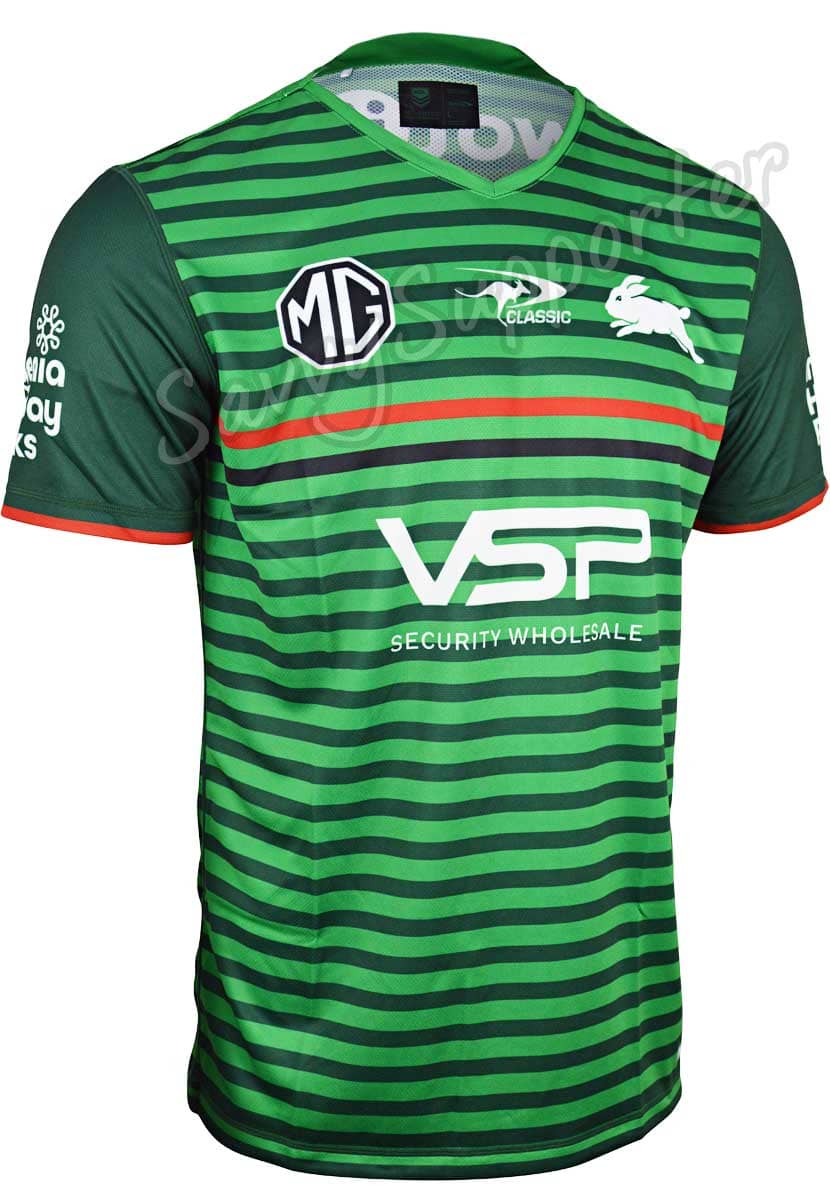 South Sydney Rabbitohs 2024 NRL Mens Green Training Shirt