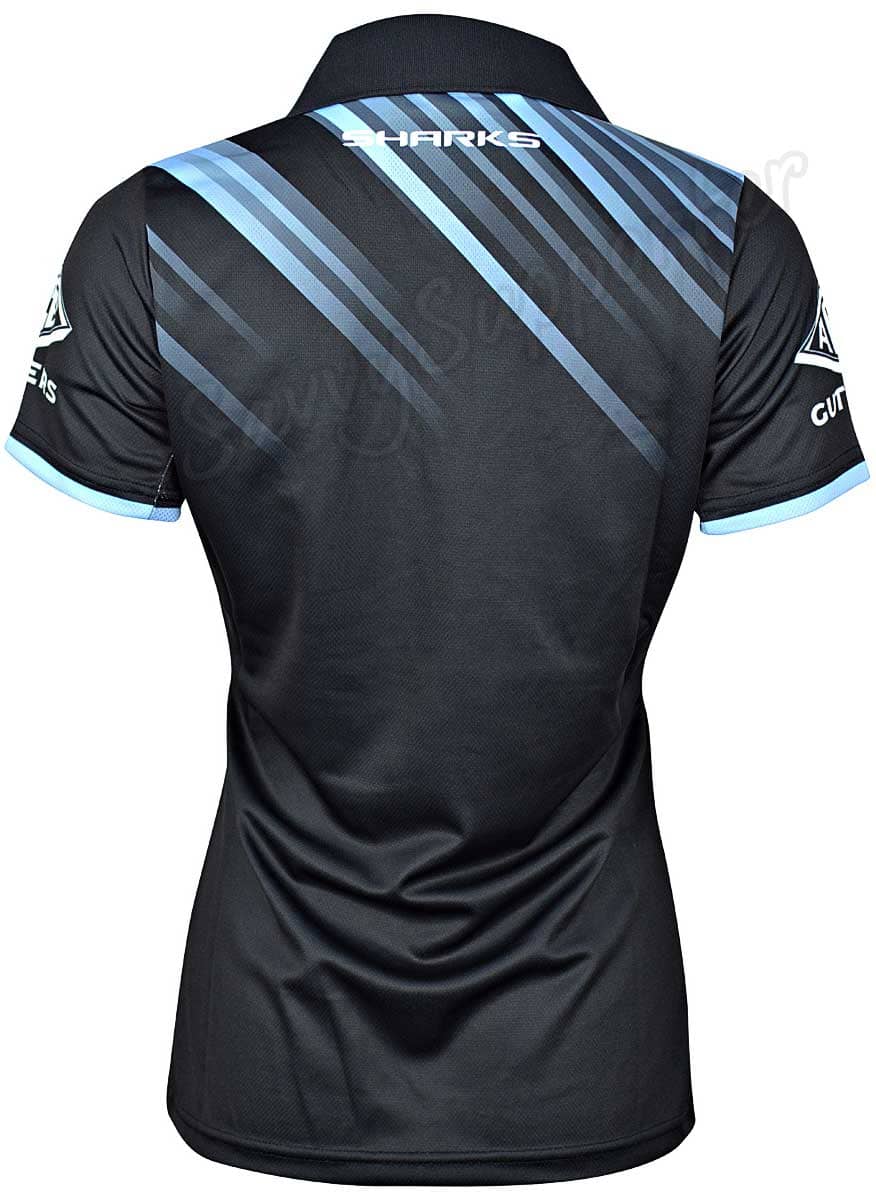 Cronulla Sharks 2024 NRL Ladies Media Polo Shirt