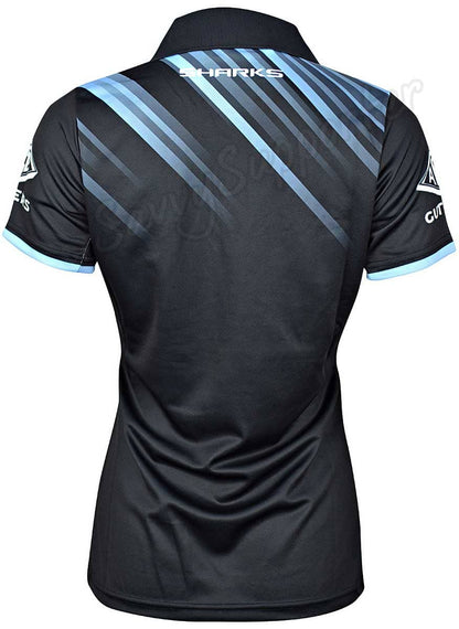 Cronulla Sharks 2024 NRL Ladies Media Polo Shirt