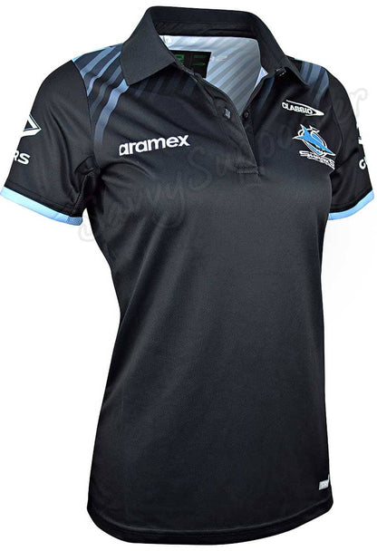 Cronulla Sharks 2024 NRL Ladies Media Polo Shirt