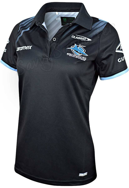 Cronulla Sharks 2024 NRL Ladies Media Polo Shirt