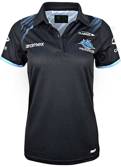 Cronulla Sharks 2024 NRL Ladies Media Polo Shirt