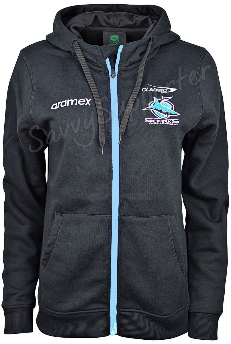 Cronulla Sharks 2024 NRL Ladies Full Zip Hoodie