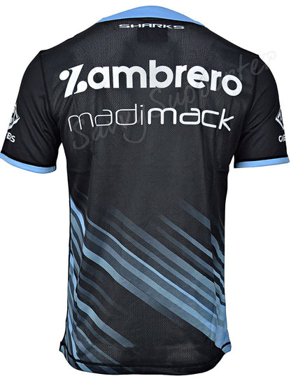 Cronulla Sharks 2024 NRL Mens Black Training Shirt