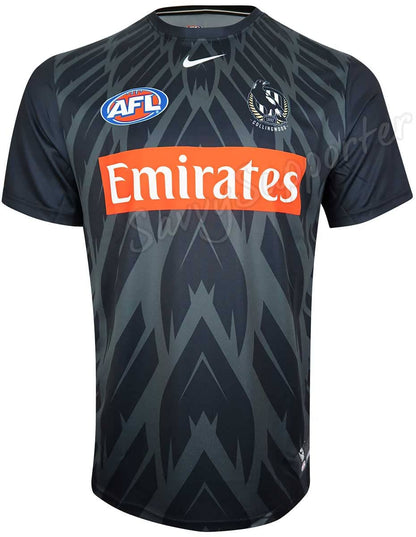 Collingwood Magpies Mens Run Out Training Shirt