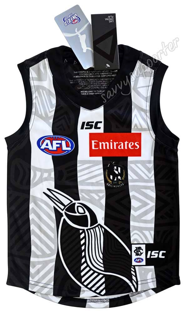 Collingwood Magpies Kids AFL Indigenous Guernsey