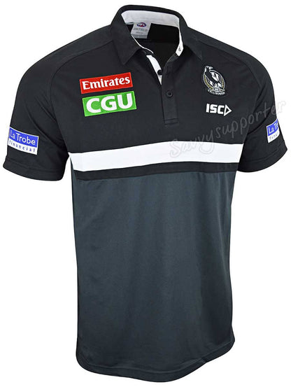 Collingwood Magpies AFL Mens Performance Polo Shirt