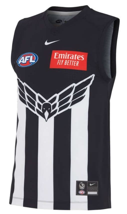 Collingwood Magpies 2024 AFL Mens Stadium Swooping Magpie Guernsey