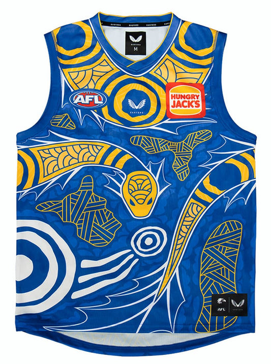 West Coast Eagles AFL Mens Indigenous Guernsey