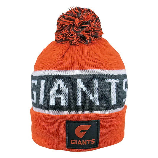GWS Giants 2025 AFL Bar Beanie