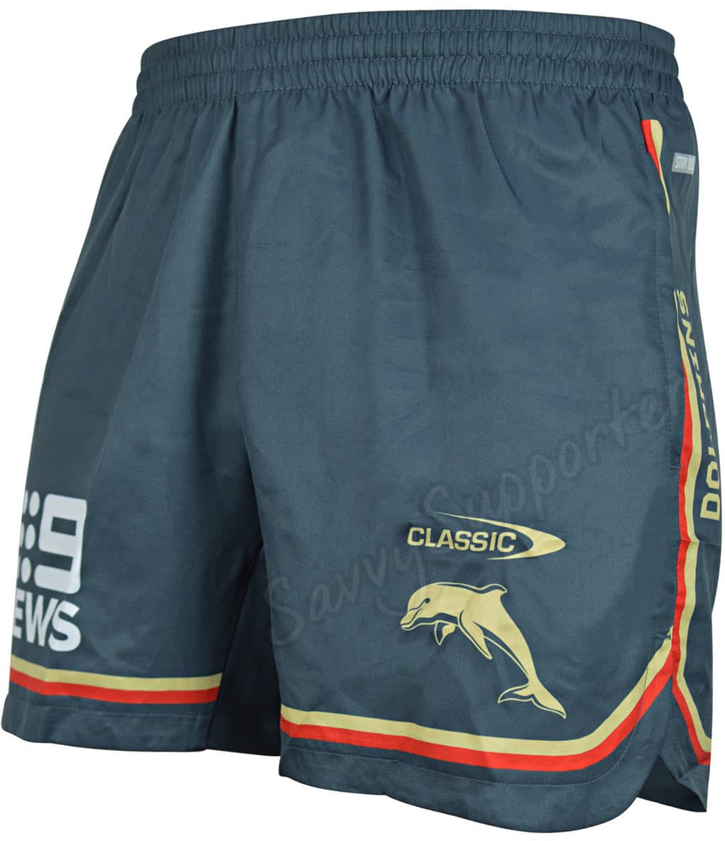Redcliffe Dolphins 2024 NRL Mens Training Shorts