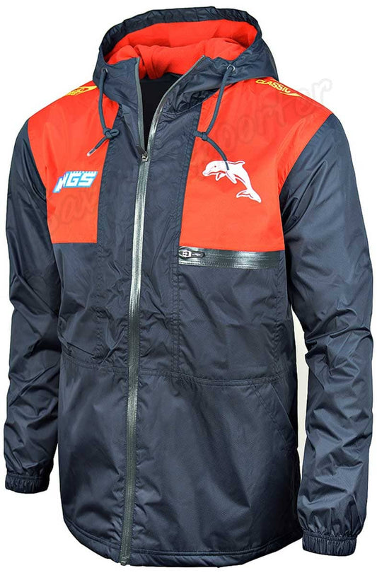 Redcliffe Dolphins 2024 NRL Mens Wet Weather Jacket