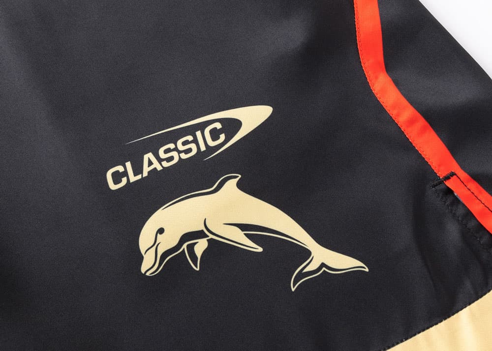 Redcliffe Dolphins 2025 NRL Mens Gym Shorts