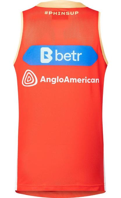 Redcliffe Dolphins 2025 NRL Mens Red Training Singlet