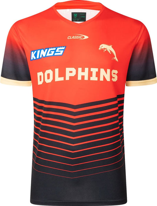 Redcliffe Dolphins 2025 NRL Mens Warm Up Shirt