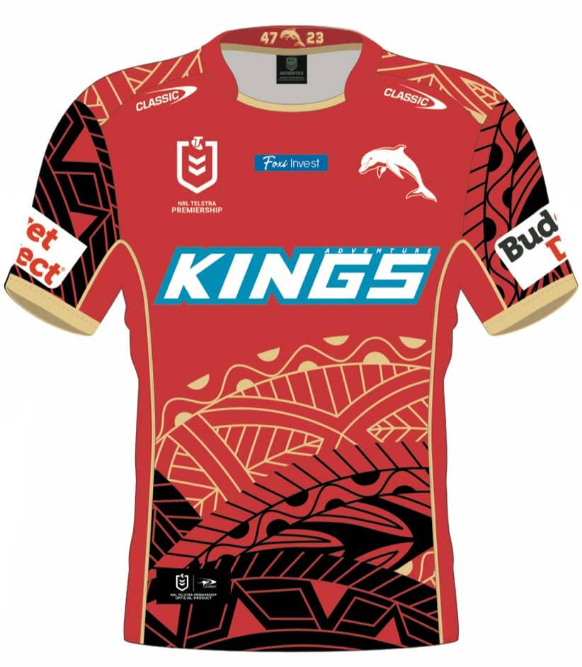 Redcliffe Dolphins 2023 NRL Kids Indigenous Jersey