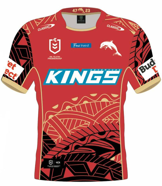Redcliffe Dolphins 2023 NRL Kids Indigenous Jersey