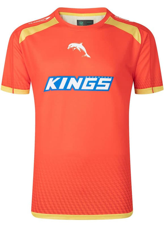 Redcliffe Dolphins Mens Red Training Shirt