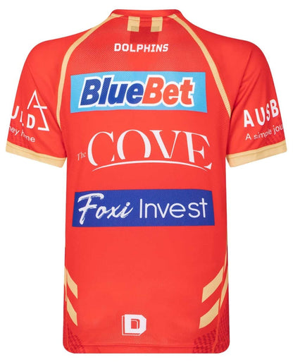 Redcliffe Dolphins 2023 NRL Mens Red Coaches Training Shirt