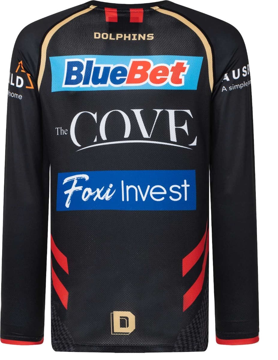 Redcliffe Dolphins 2023 NRL Mens Long Sleeve Training Shirt