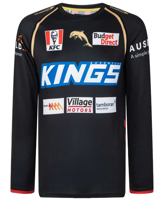 Redcliffe Dolphins 2023 NRL Mens Long Sleeve Training Shirt