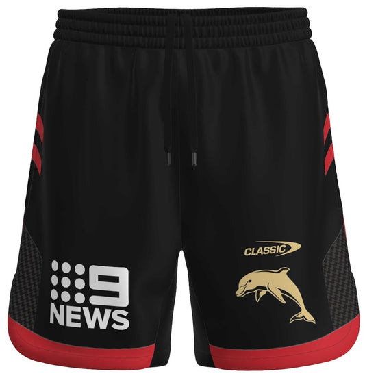 Redcliffe Dolphins 2023 NRL Mens Zip Training Shorts