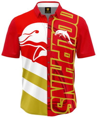 Redcliffe Dolphins NRL Mens Showtime Party Shirt