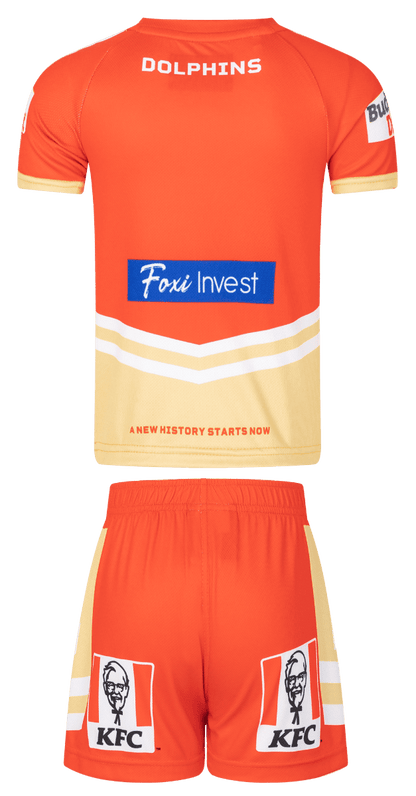 Redcliffe Dolphins 2023 NRL Toddler Home Jersey + Shorts
