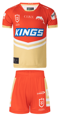Redcliffe Dolphins 2023 NRL Toddler Home Jersey + Shorts