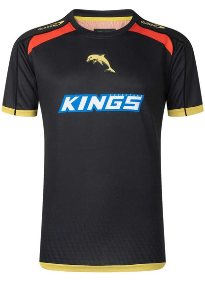 Redcliffe Dolphins NRL Mens Black Training Shirt
