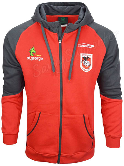 St George Dragons NRL Mens Full Zip Hoodie