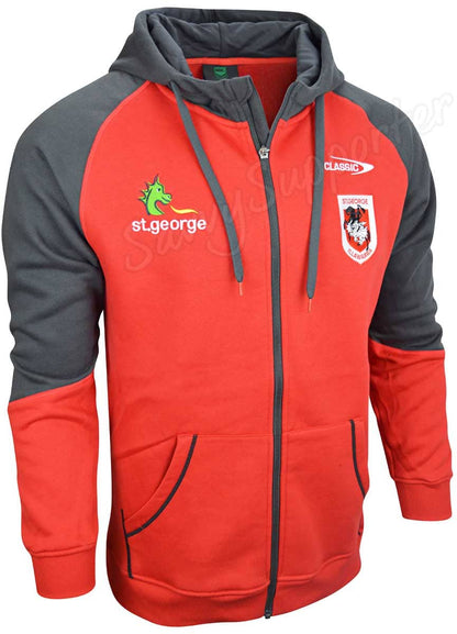 St George Dragons NRL Mens Full Zip Hoodie