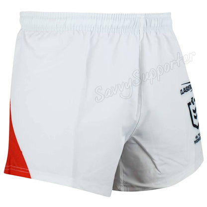 St George Dragons NRL Mens Players Home Shorts