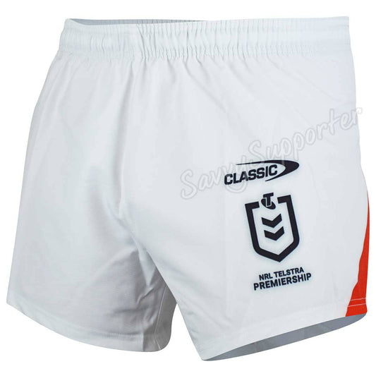 St George Dragons NRL Mens Players Home Shorts